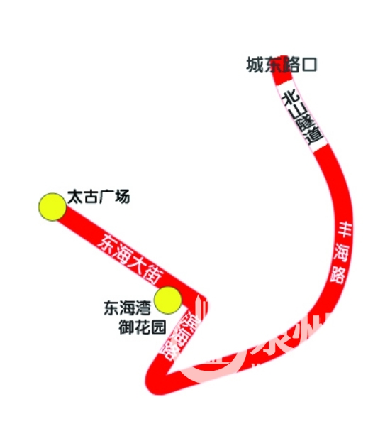 千人騎行路線示意圖
