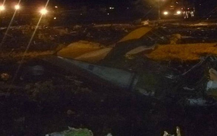 俄羅斯一架客機(jī)墜毀1