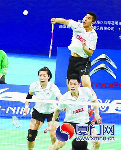 廈門特房混合3對3比賽中獲勝。