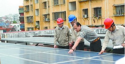 居民自家屋頂發(fā)電