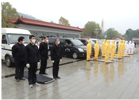 武漢7家殯儀館舉行反恐殯儀演習(xí)
