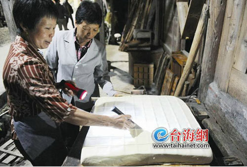 箱壓后，切塊